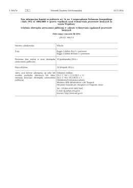 Nota informacyjna Komisji na podstawie art. 16 ust. 4
