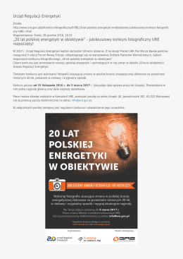 &bdquo;20 lat polskiej energetyki w obiektywie&rdquo;