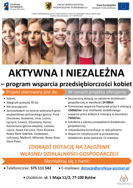 – program wsparcia przedsiębiorczości kobiet
