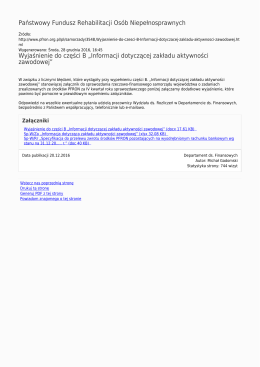 Generuj PDF z tej strony - Państwowy Fundusz Rehabilitacji Osób