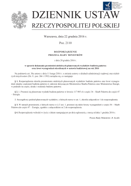 dziennik ustaw - Monitor Polski