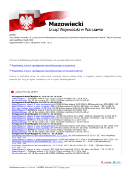 Załączniki do strony