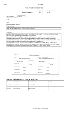 Zmiany w składzie Zarządu, .