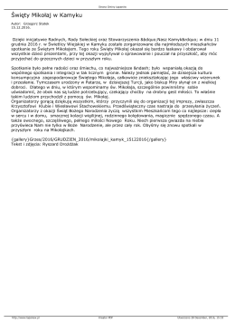 Święty Mikołaj w Kamyku