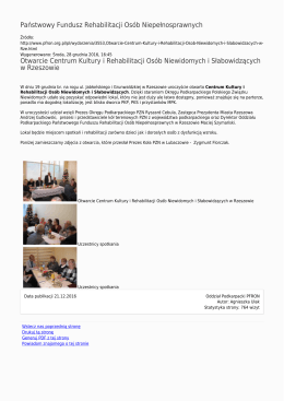 Generuj PDF z tej strony - Państwowy Fundusz Rehabilitacji Osób