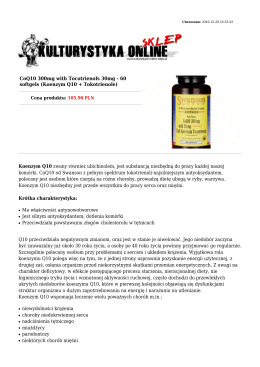 Koenzym Q10 + Tokotrienole