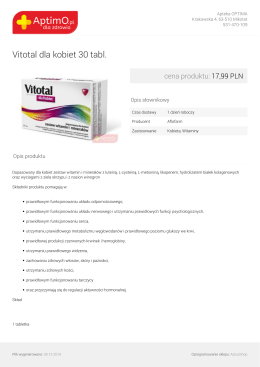Vitotal dla kobiet 30 tabl.
