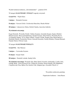 Zobacz szczegółowe wyniki konkursu