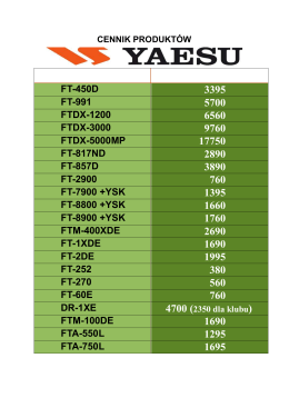 FT-450D FT-991 FTDX-1200 FTDX-3000 FTDX-5000MP FT