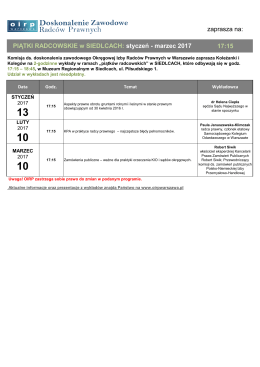 III 2017 r - Okręgowa Izba Radców Prawnych w Warszawie