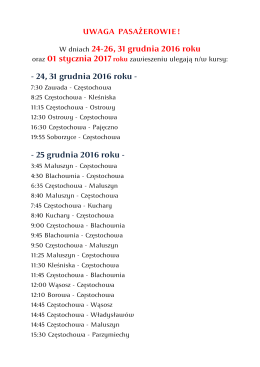 24, 31 grudnia 2016 roku