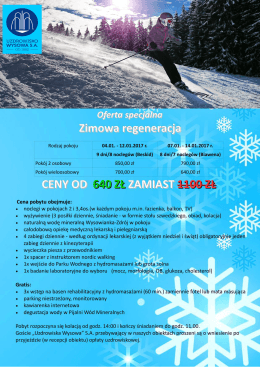Zimowa regeneracja - Uzdrowisko Wysowa