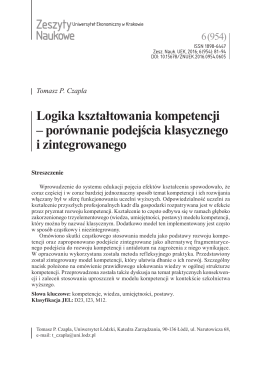 Pobierz plik PDF - Zeszyty Naukowe Uniwersytetu Ekonomicznego