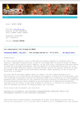 MARES Stand : D 17 - D 19 Site web