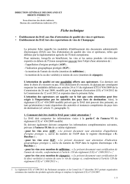 Fiche technique - Douane.gouv.fr
