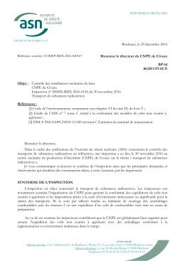 Contr&ocirc;le des installations nu