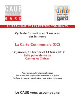 La Carte Communale (CC) - Association des Maires du Gard