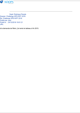 Sujet: Rubrique People