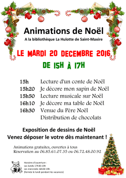 Animations de No&euml;l - Saint