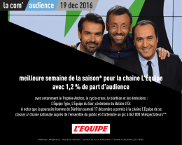 cp-audience - Le blog de L`&Eacute;QUIPE