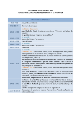 programme définitif