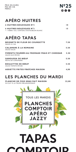 voir carte comptoir