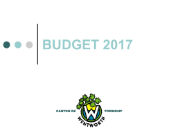 visionner la présentation Powerpoint du Budget 2017