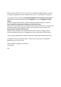 Bonjour, bonsoir, Noël est là!...avec ses rennes, ses