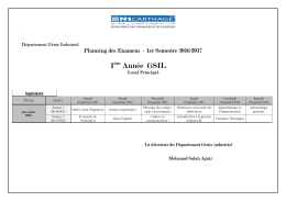 D&eacute;partement G&eacute;nie Industriel