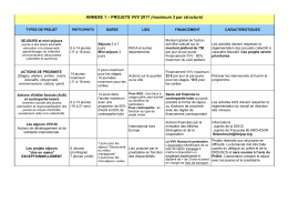 Annexe 1 Type Projets