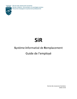 Guide de l`employ&eacute; - Commission scolaire Marguerite
