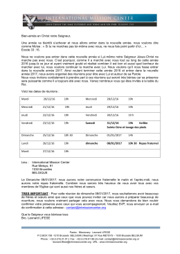 Lettre d`invitation - International Mission Center