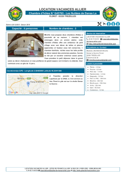 fiche itea 2016 - G&icirc;tes de France Allier