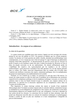 Rapport et corrig&eacute;