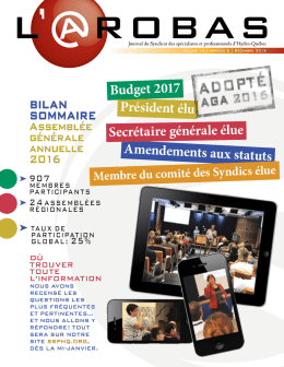 Bonne lecture - Syndicat des Spécialistes et Professionnels d`Hydro