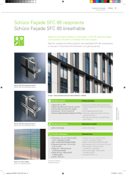 Sch&uuml;co Fa&ccedil;ade SFC 85 respirante Sch&uuml;co Fa&ccedil;ade SFC 85 breathable