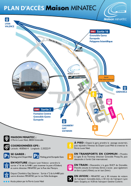 plan d`accès maison MINATEC