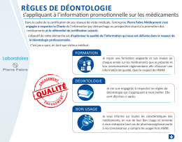 règles de déontologie