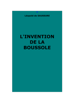 L`invention de la boussole