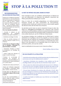 lettre d`information - Passy, Pays du Mont