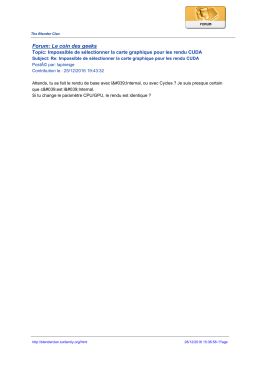 Forum: Le coin des geeks - The Blender Clan