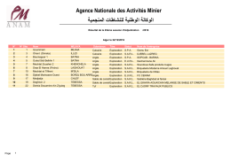 Lire Plus... - Agence Nationale des Activit&eacute;s Mini&egrave;res