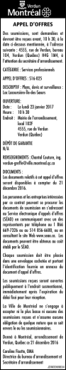 APPEL D`OFFRES
