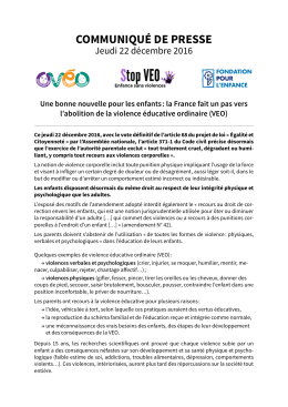 communiqu&eacute; de presse