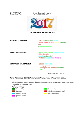 MENU S 01 - Mairie Amaye-sur-orne