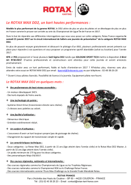 Le ROTAX MAX DD2, un kart hautes performances