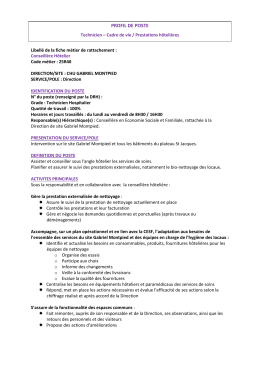 profil de poste - CHU de Clermont