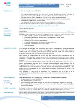 Gestionnaire des formations continues