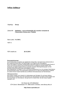 Infos &eacute;diteur - E