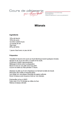 La recette des milanais